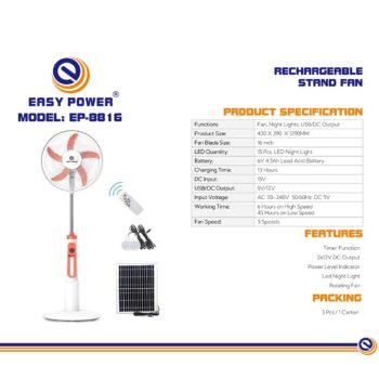 مروحة تعمل بالطاقة الشمسية