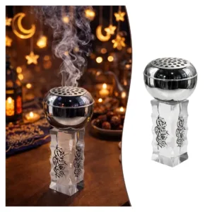 مبخرة بقاعدة زجاجية كريستالية